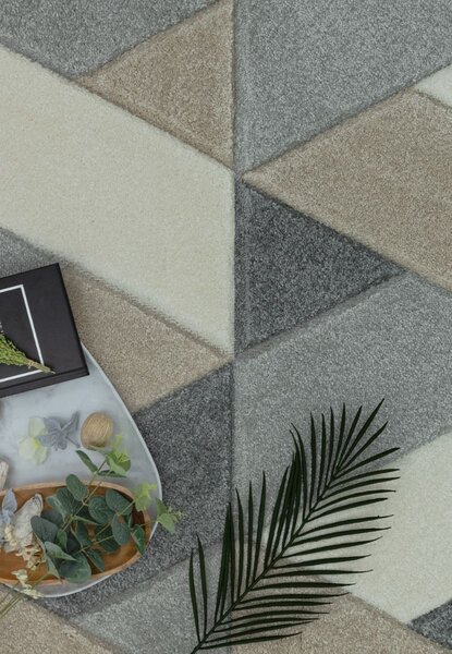 Šedý koberec Furla Rhombus Grey Rozměry: 200x290 cm