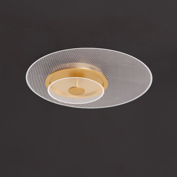Zlaté kovové stropní LED světlo Nova Luce Copo 60 cm
