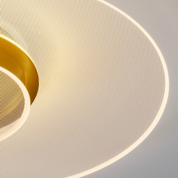 Zlaté kovové stropní LED světlo Nova Luce Copo 60 cm