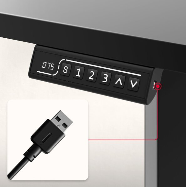 Elektrický výškově nastavitelný stůl Hero 9.1 černý