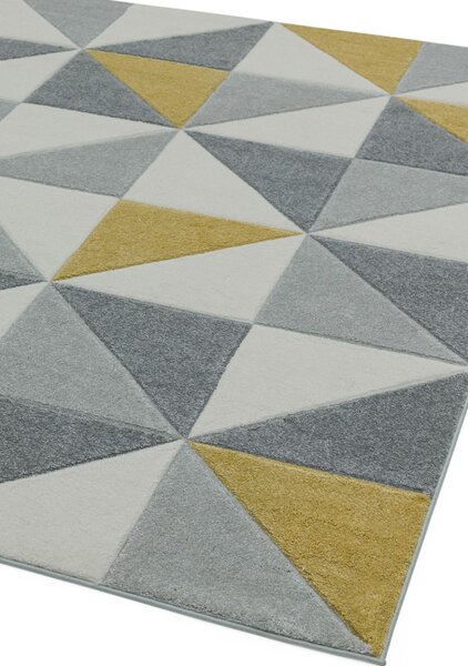 Žlutý koberec Furla Cubic Ochre Rozměry: 120x170 cm