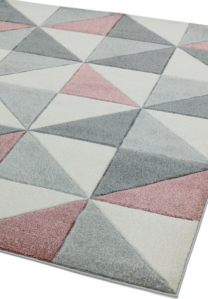 Růžový koberec Furla Cubic Pink Rozměry: 120x170 cm