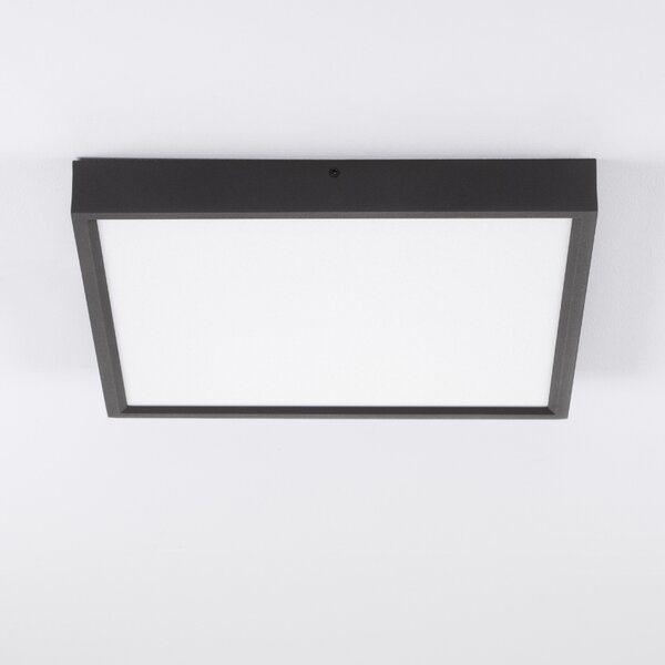 Černé kovové stropní LED světlo Nova Luce Itos 40 x 40 cm