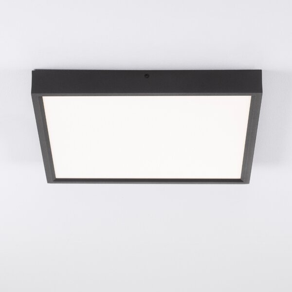 Černé kovové stropní LED světlo Nova Luce Itos 40 x 40 cm