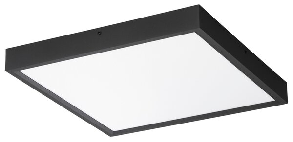 Černé kovové stropní LED světlo Nova Luce Itos 40 x 40 cm