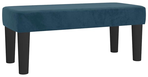 Box spring postel s matrací tmavě modrá 90x190 cm samet 3137939
