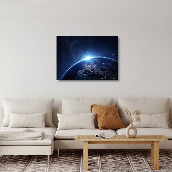 Skleněný obraz planety Země (70x50 cm)