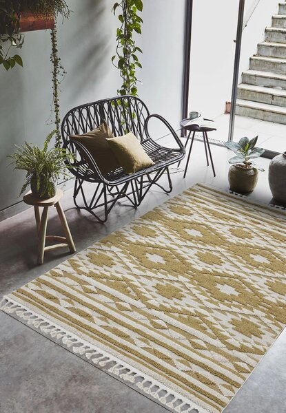 Žlutý koberec Lendl Ochre Rozměry: 80x240 cm