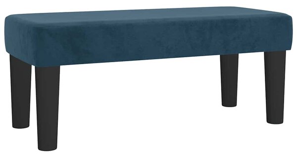 Box spring postel s matrací tmavě modrá 90x200 cm samet 3137945
