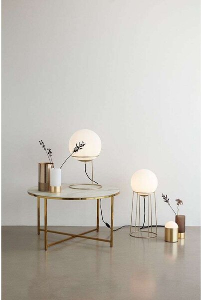 Stolní lampa Hübsch, Bílá, Obývací pokoj, Kov