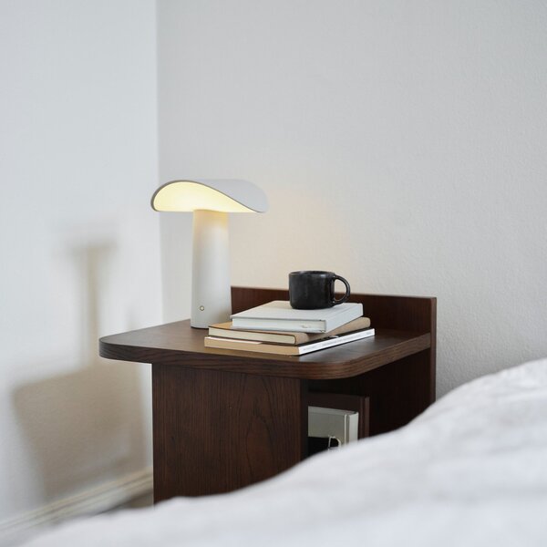Stolní lampa GEJST, Lium, stmívatelné, Šedá, Obývací pokoj, Hliník, Moderní