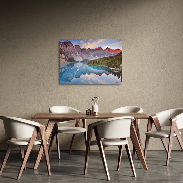 Skleněný obraz - Horská kanadská krajina (70x50 cm)