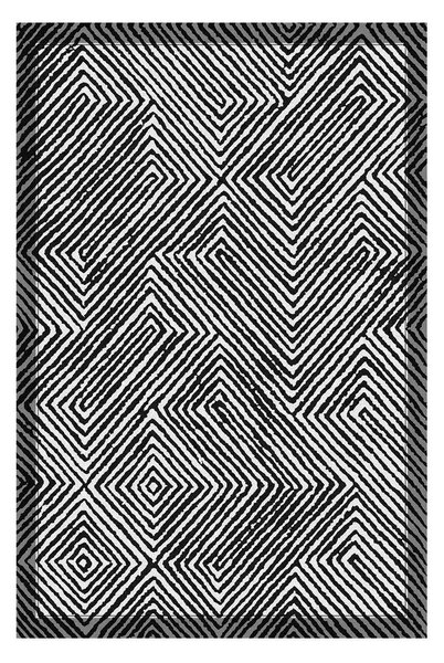 Černobílý pratelný běhoun 60x200 cm Tierra – Vitaus