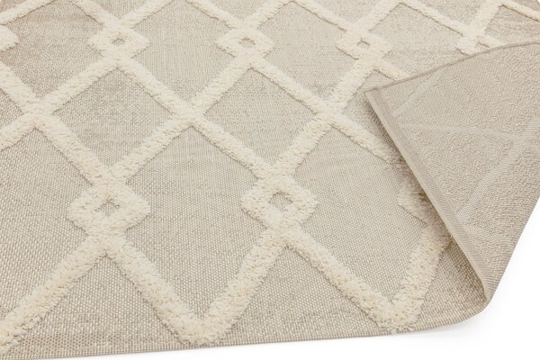 Tribeca Design Kusový koberec Mola Beige/Cream Diamond Rozměry: 80x150 cm