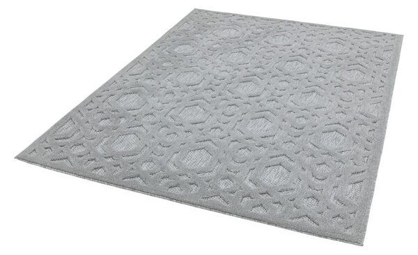 Tribeca Design Kusový koberec Secco Silver Geometric Rozměry: 80x150 cm