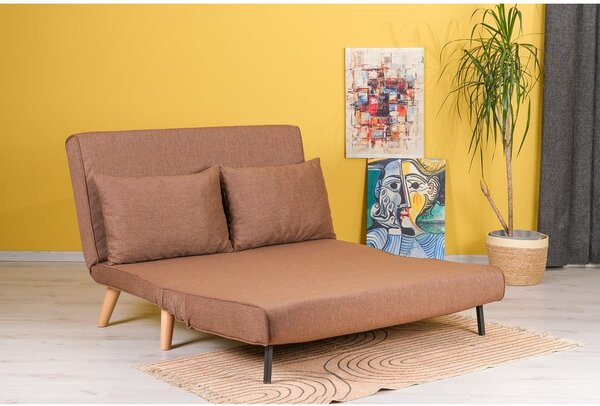 Hnědá rozkládací pohovka 120 cm Folde – Artie