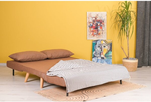 Hnědá rozkládací pohovka 120 cm Folde – Artie