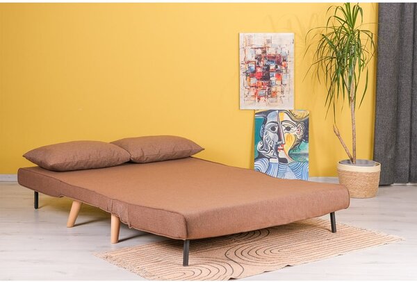 Hnědá rozkládací pohovka 120 cm Folde – Artie