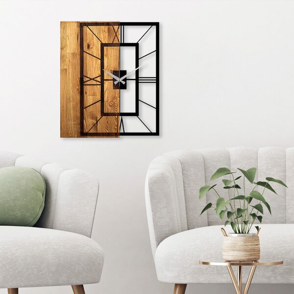 Hanah Home Nástěnné hodiny Elegant černé