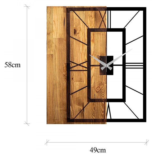 Hanah Home Nástěnné hodiny Elegant černé