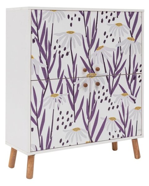 Bílá skříňka 95x111 cm Multilux – Kalune Design
