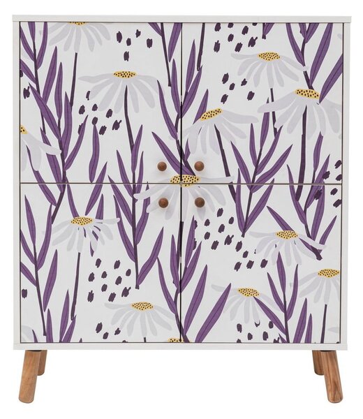 Bílá skříňka 95x111 cm Multilux – Kalune Design
