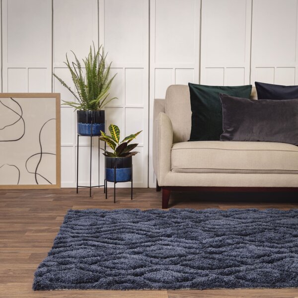 Tribeca Design Kusový koberec Artas Navy Rozměry: 120x170 cm