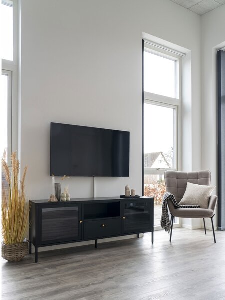TV stolek/skříňka Dalmira 6 (černá). Akce -20%