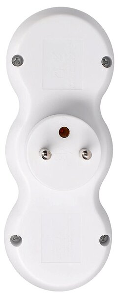 SOLIGHT Rozbočka s USB A+C rychlonabíječkou 20W PD, 2 x 10A, bílá