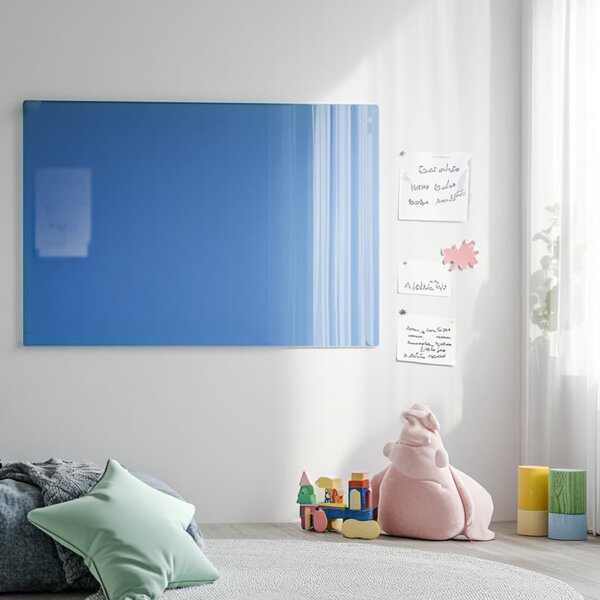 Modrá coelinová skleněná magnetická tabule Smatab® - 40 × 60 cm