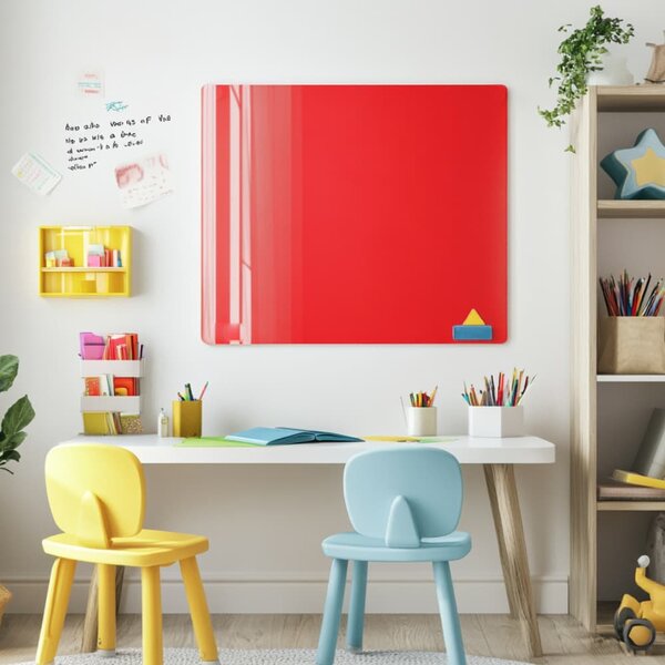 Červená korálová skleněná magnetická tabule Smatab® - 40 × 60 cm