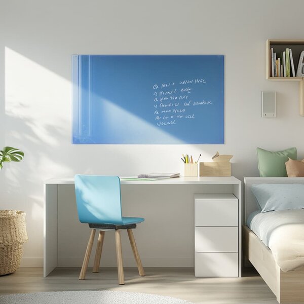 Modrá coelinová skleněná magnetická tabule Smatab® - 40 × 60 cm