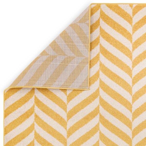 Tribeca Design Kusový koberec Jars Yellow Chevron Rozměry: 80x150 cm