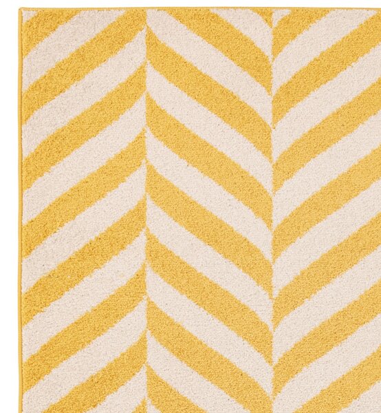 Tribeca Design Kusový koberec Jars Yellow Chevron Rozměry: 80x150 cm