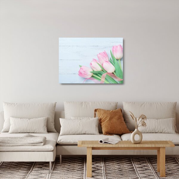 Skleněný obraz - Kytice tulipánů (70x50 cm)