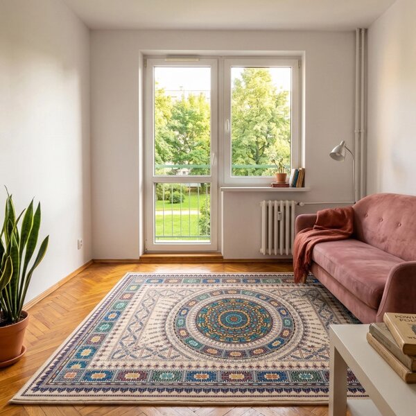 Protiskluzový koberec NOVO orientální vícebarevný