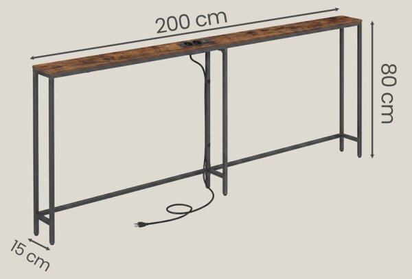 Konzolový stolek s elektrickými zásuvkami LNTB35077K102