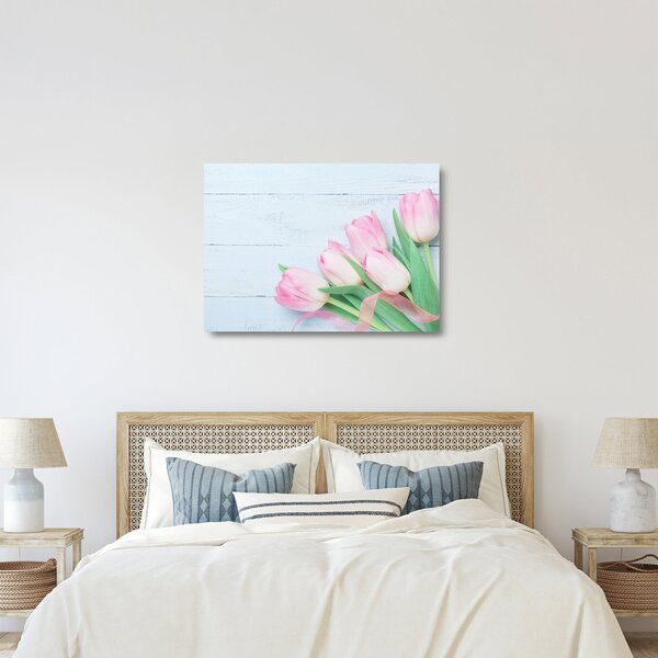 Skleněný obraz - Kytice tulipánů (70x50 cm)