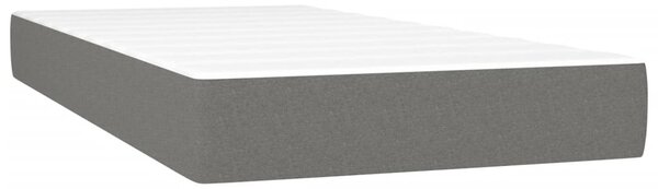 Box spring postel s matrací tmavě šedá 80 x 200 cm textil 3141570