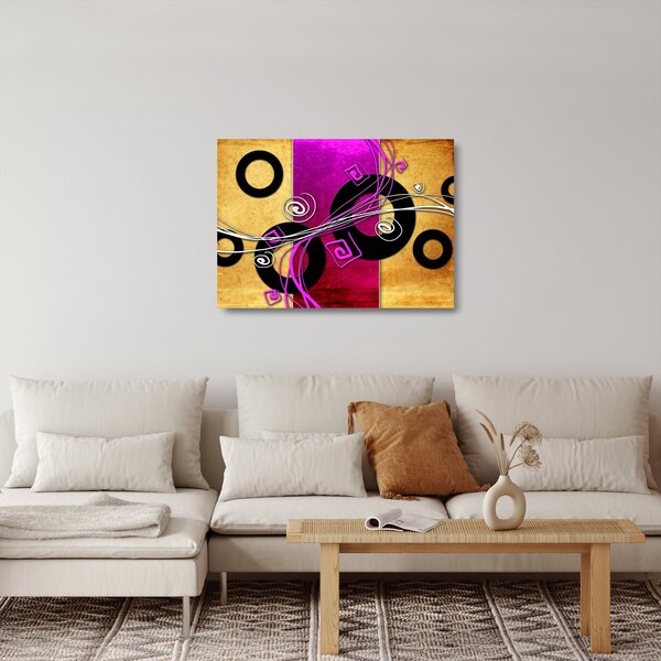 Skleněný obraz abstrakce (70x50 cm)