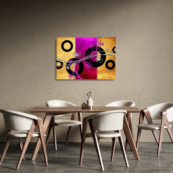 Skleněný obraz abstrakce (70x50 cm)