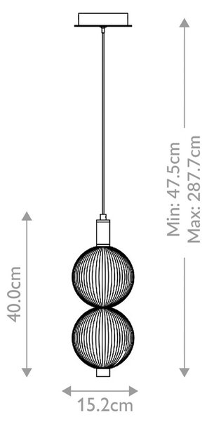 Quintiesse Závěsné světlo LED PALMAS, zlatá/kouřově šedá, Ø 15 cm, 2 žárovky, sklo, stmívatelný, Mosaz / zlato, Obývací pokoj / jídelna, kov, Moderní, Koule