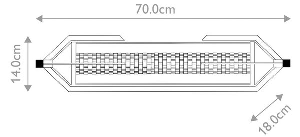 Quintiesse LED nástěnné světlo ESPADA, leštěný chrom Šířka 70 cm Kov IP44, stmívatelný, Chrom / stříbro, Koupelna, Hliník, Moderní