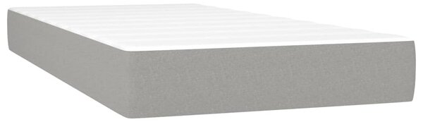 Box spring postel s matrací světle šedá 120x190 cm textil 3269888