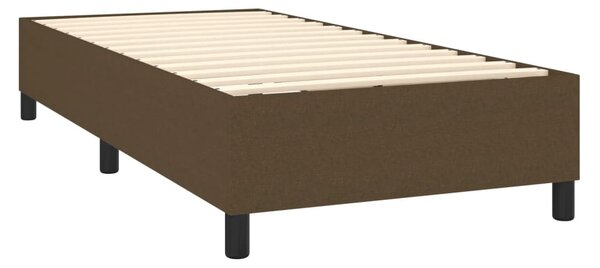 Box spring postel s matrací tmavě hnědá 80x200 cm textil 3141732