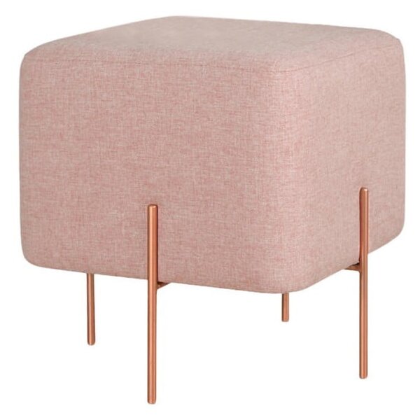 Světle růžový taburet Copper – Balcab Home