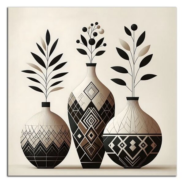 Obraz na plátně Tři vázy
