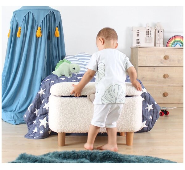 Bílá dětská lavice Moouv – Hanah Home