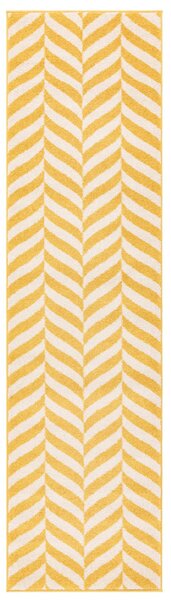 Tribeca Design Kusový koberec Jars Yellow Chevron běhoun Rozměry: 66x240 cm