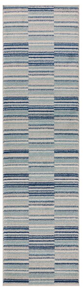 Tribeca Design Kusový koberec Jars Blue Stripe běhoun Rozměry: 66x240 cm